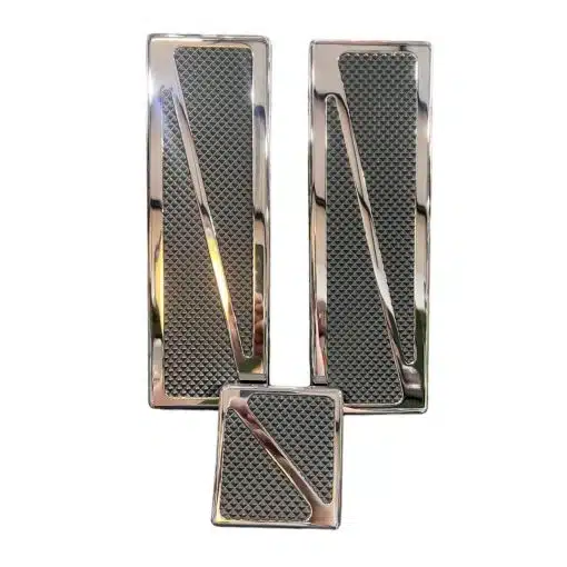Peterbilt Dual Black Grip Inlay Pedal Set - Image 2