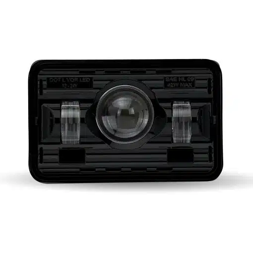 4" x 6" Black LED Projector Headlight (High Beam | 2400 Lumens)