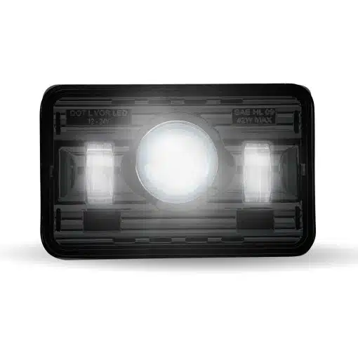 4" x 6" Black LED Projector Headlight (High Beam | 2400 Lumens) - Image 2