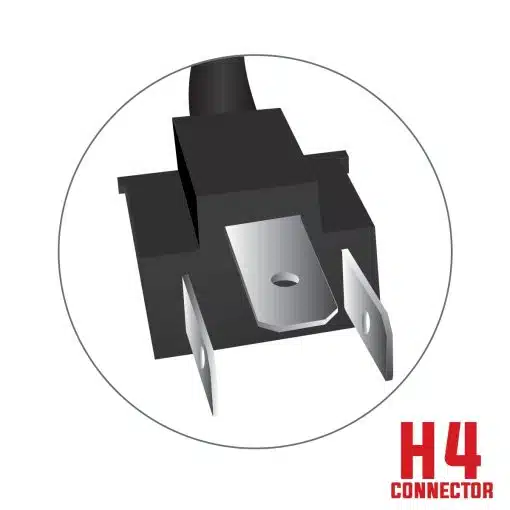 4" x 6" Black LED Projector Headlight (High Beam | 2400 Lumens) - Image 6