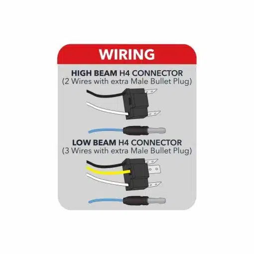 4" x 6" LED Reflector Headlight (Low Beam | 1200 Lumens) - Image 2