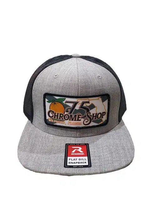 Flat Bill Orange Patch Hat