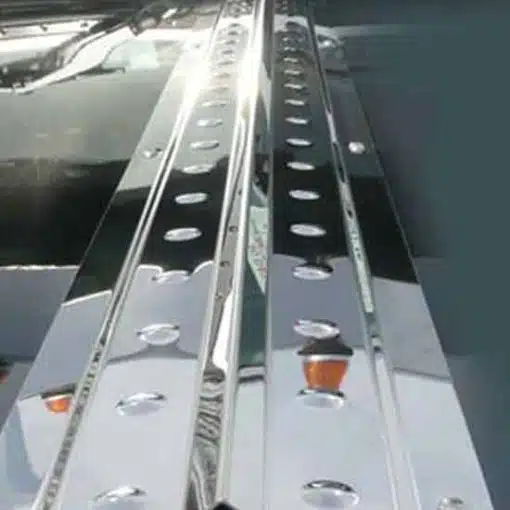 Peterbilt 379 Center Hood Trim with Dimples - Image 2