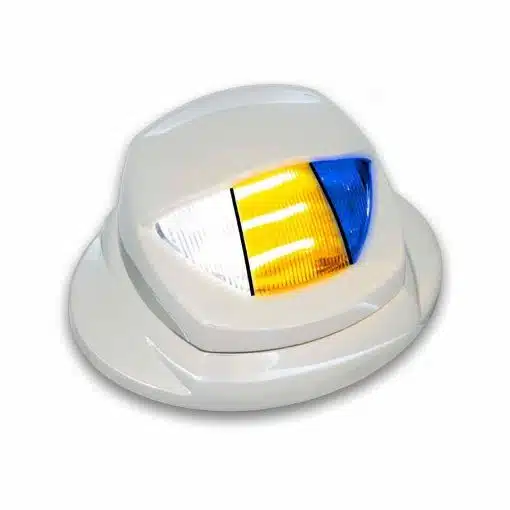 White Courtesy & Amber/Blue Marker Auxiliary Mini Courtesy Step LED - KW OE Plug - Image 3