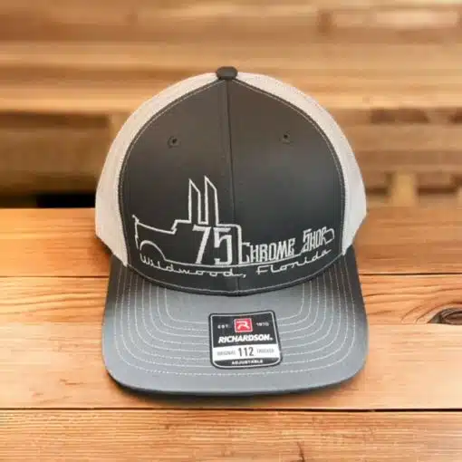 75 Chrome Shop Truck Logo Hat - Image 11