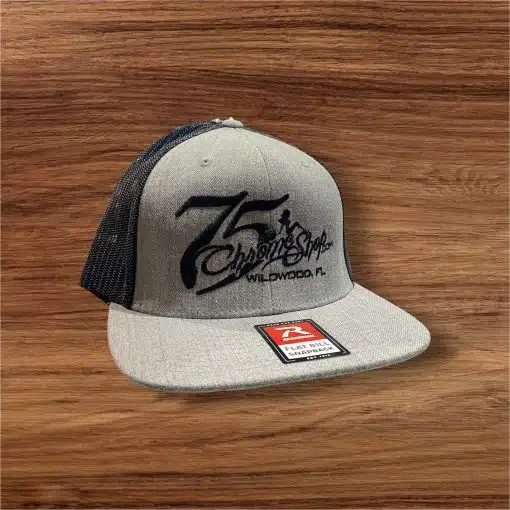 75 Chrome Shop Flat Bill Lady Logo Hat - Image 5