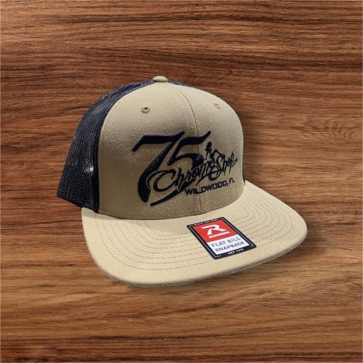 75 Chrome Shop Flat Bill Lady Logo Hat - Image 4