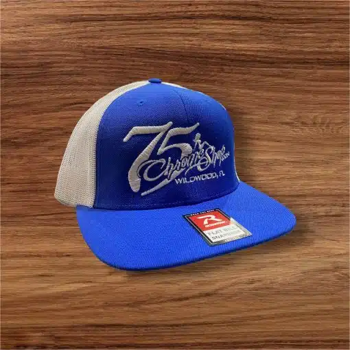 75 Chrome Shop Flat Bill Lady Logo Hat - Image 3