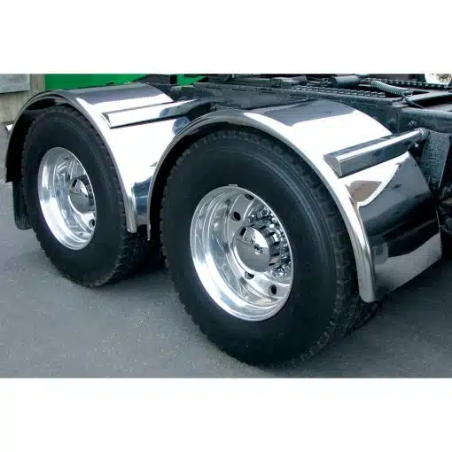 Stainless Steel 80" Single Axle Fenders