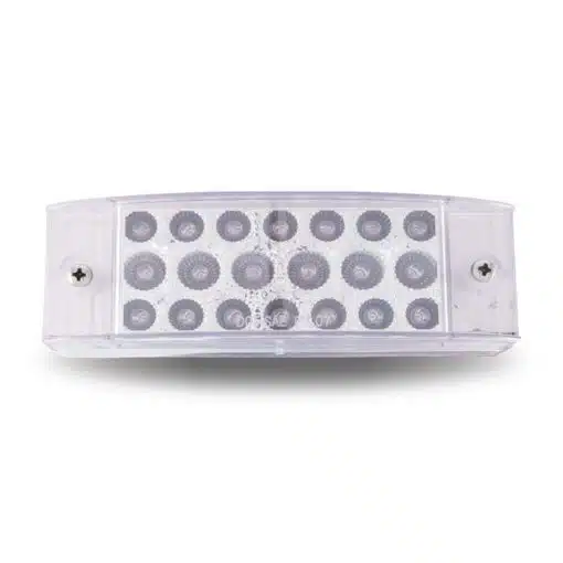 2" x 6" Clear Red Marker Rectangular LED Light - 20 Diodes - Image 2