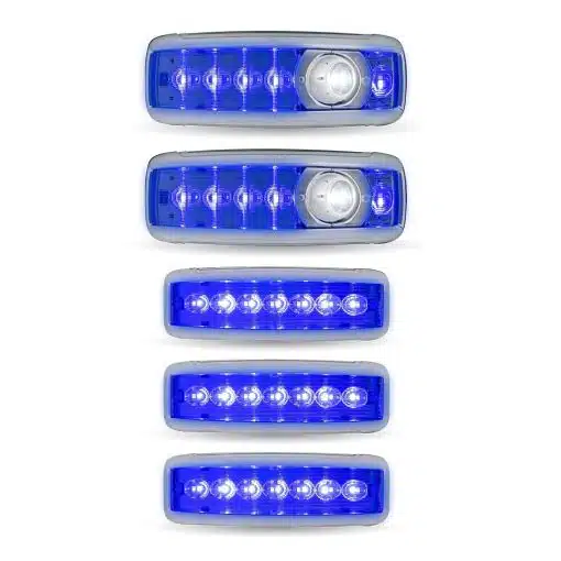 KW LED Interior Projector Dome Cab & Sleeper Lighting Kit - 6-Color Auxiliary LED - Image 5