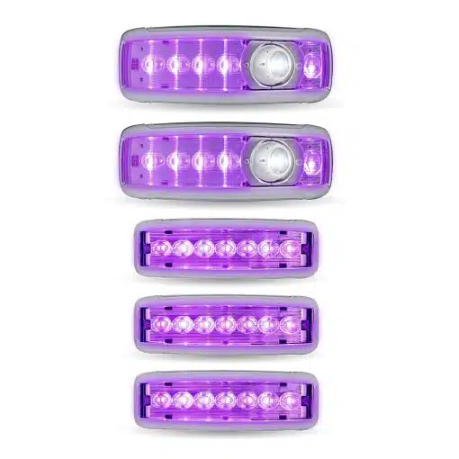 KW LED Interior Projector Dome Cab & Sleeper Lighting Kit - 6-Color Auxiliary LED - Image 3