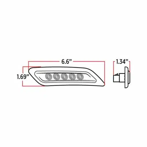 Peterbilt 579 Dual Color Door LED - Image 3
