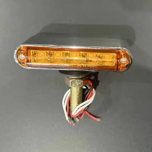 10 LED 3 1/2" Double Face Light Bar - Amber/Red - Image 2