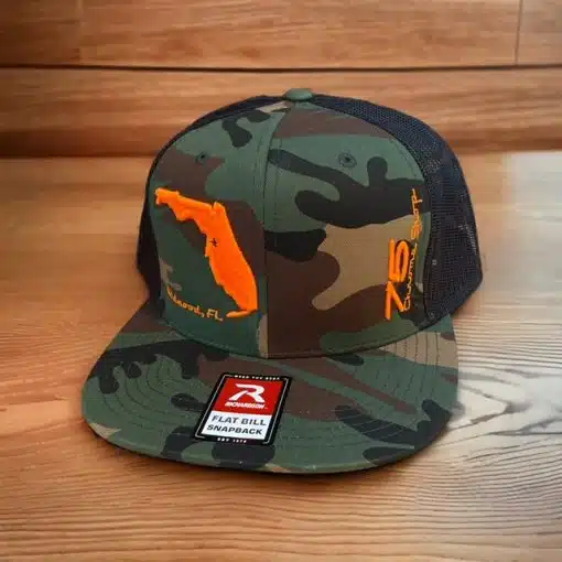 75 Chrome Shop Florida Logo Flat Bill Hat - Image 2