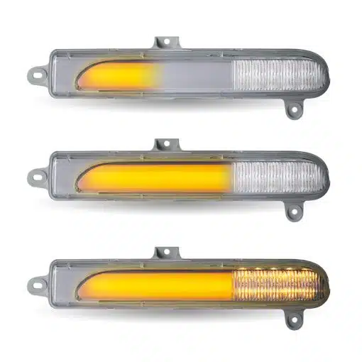 Amber Turn/Sequential & Marker to Green Auxiliary PB Headlight Turn Signal LED Light - Image 4