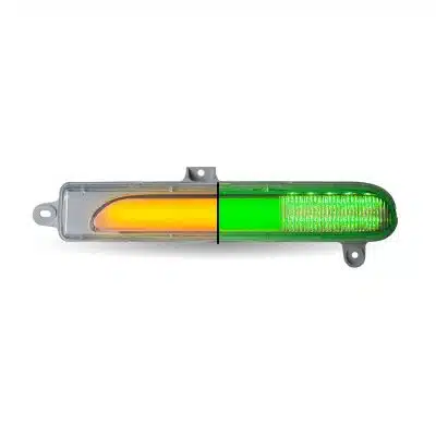Amber Turn/Sequential & Marker to Green Auxiliary PB Headlight Turn Signal LED Light