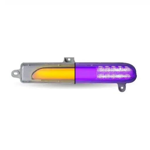 Amber Turn/Sequential & Marker to Purple Auxiliary PB Headlight Turn Signal LED Light - Image 3