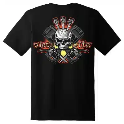 Black Injector Skull Diesel Life T-Shirt