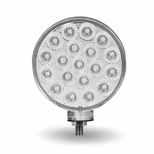 Clear Amber/Red Turn & Marker 3″ Mini Double Face Round Reflector LED Light – 28 Diodes
