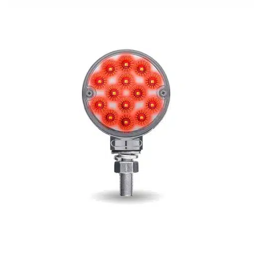 Amber/Red Turn & Marker to Purple Auxiliary 3″ Mini Double Face Round Reflector LED Light – 28 Diodes - Image 3