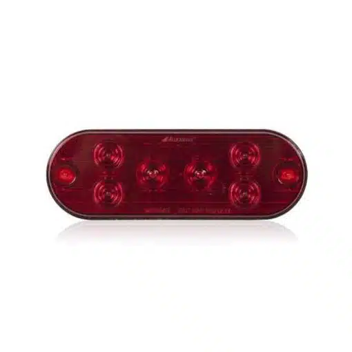 Low Profile Oval Red LightningS Surface Mount Female Pl-3 Connector