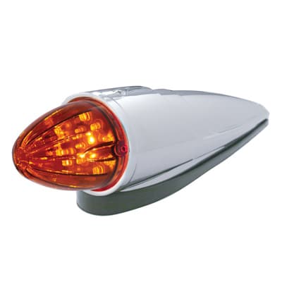 19 LED Watermelon Grakon 1000 Style Cab Light Kit - Amber LED/Dark Amber Lens