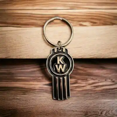 Kenworth Logo Metal Keychain - Black