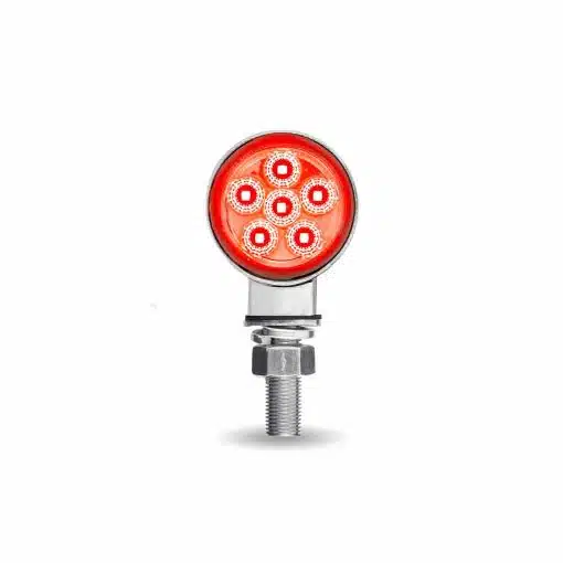 Amber/Red Clearance Marker to Green Auxiliary 1.8″ Mini Double Face Round Reflector LED Light – 12 Diodes - Image 6