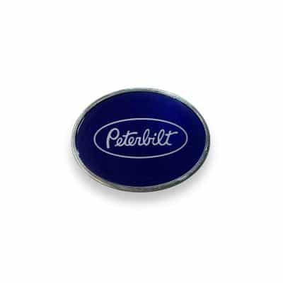 Peterbilt Logo Blue Oval Belt Buckle
