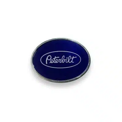 Peterbilt Logo Blue Oval Belt Buckle