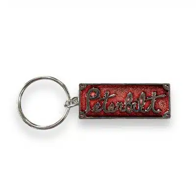 Peterbilt Vintage Square Metal Keychain