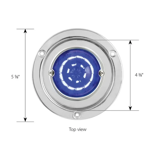 4" Stainless Steel Bezel with Watermelon Light Hole Adaptor - Image 4