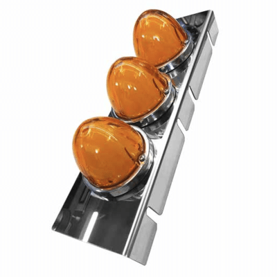 Kenworth Watermelon Air Cleaner Light Bar, Front (15") without lights (pair)