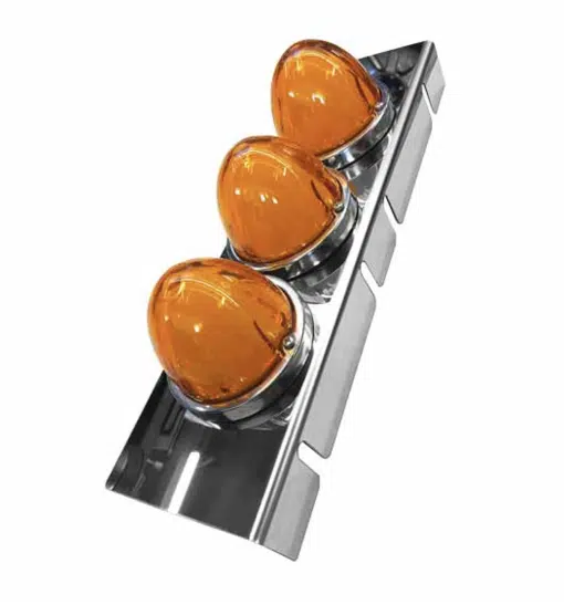 Kenworth Watermelon Air Cleaner Light Bar, Front (15") without lights (pair)