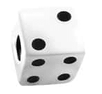 Dice Valve Caps - White