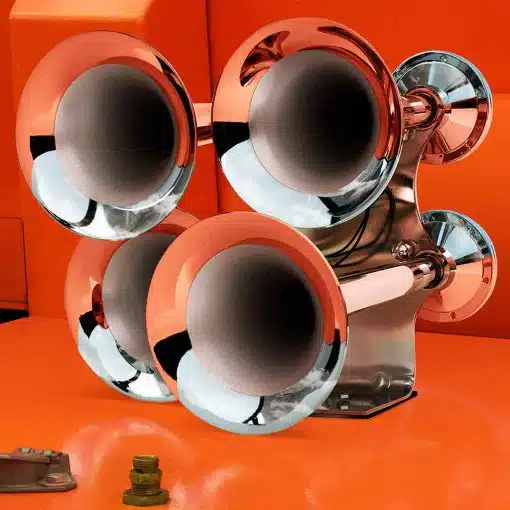 4 Bell Air Powered Train Horn – 140-145 Decibels | Chrome Plated Zinc Alloy - Image 2