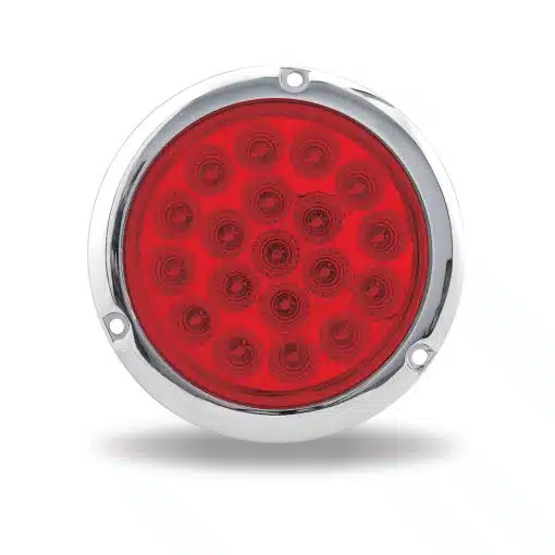 4″ Red Deep Dish LED Light – 19 Diodes