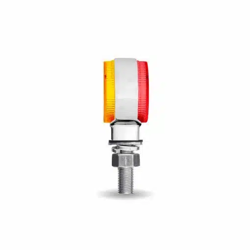 Amber/Red Clearance Marker to Green Auxiliary 1.8″ Mini Double Face Round Reflector LED Light – 12 Diodes - Image 2