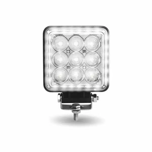 4.25 Radiant Series Square LED Work Lamp Spot Flood Combo 4000 Lumens 75 Chrome Shop
