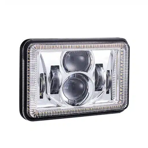 4x6” Projector LED Headlight - Chrome (DRL & Turn Signals)