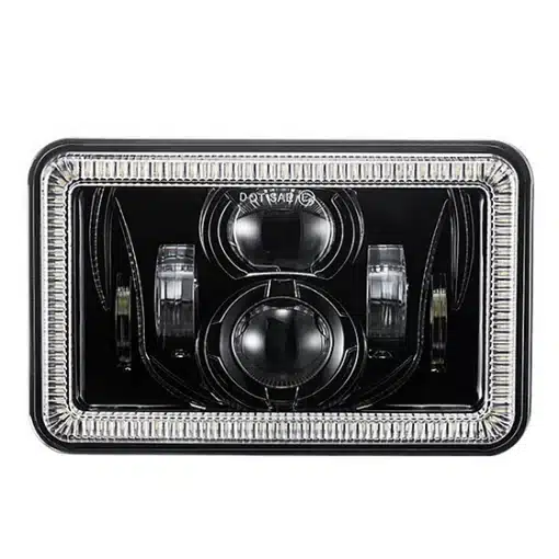 4x6” Projector LED Headlight - Black (DRL & Turn Signals)