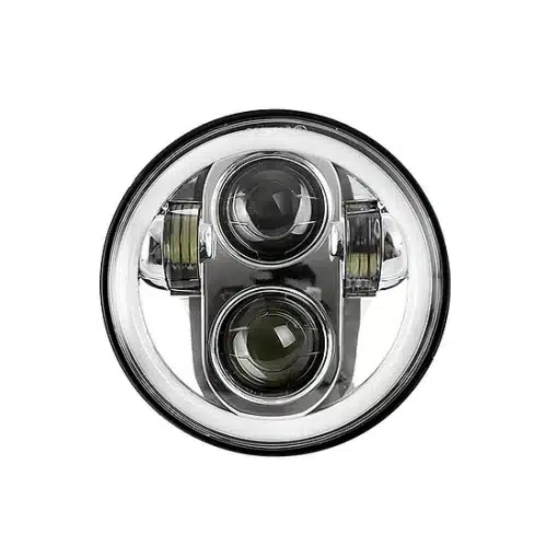 5.75" Round Projector LED Headlight - Chrome