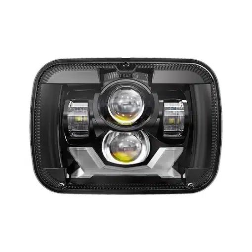 5x7” Projector LED Headlight - Black (DRL & Turn Signals)