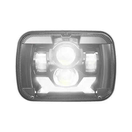 5x7” Projector LED Headlight - Black (DRL & Turn Signals) - Image 2