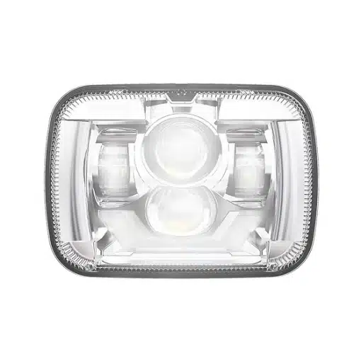 5x7” Projector LED Headlight - Chrome (DRL & Turn Signals) - Image 2