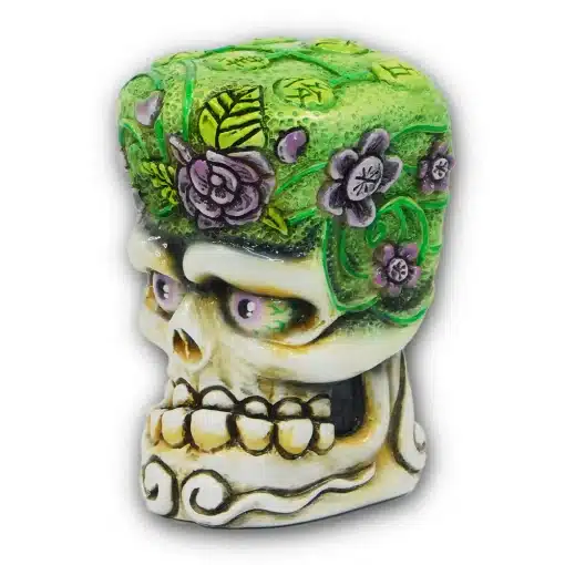 Green & Purple Sugar Shifty Skull Shift Knob