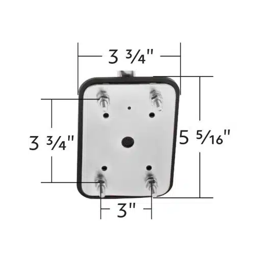 Universal Stainless Steel 8" Pod Mount Convex Mirror - Image 5