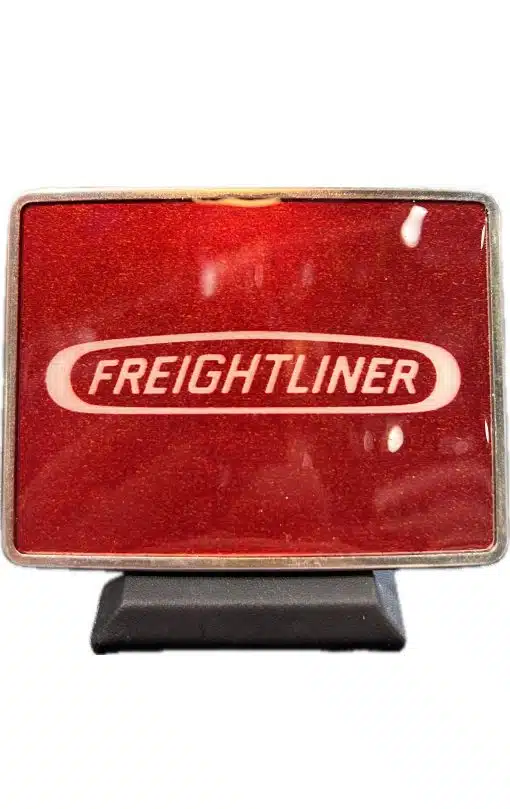 Freightliner Logo Red Metallic Rectangle Belt Buckle