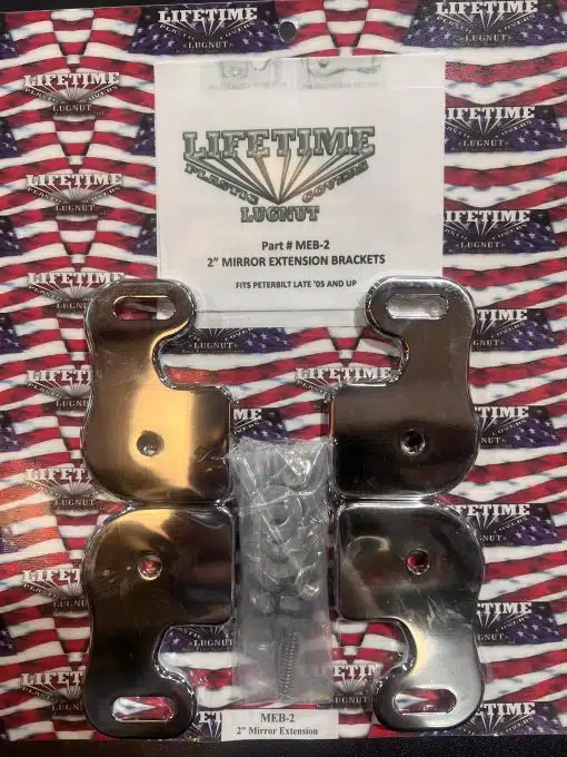 Peterbilt 05+ Chrome Mirror Extension Bracket Kit